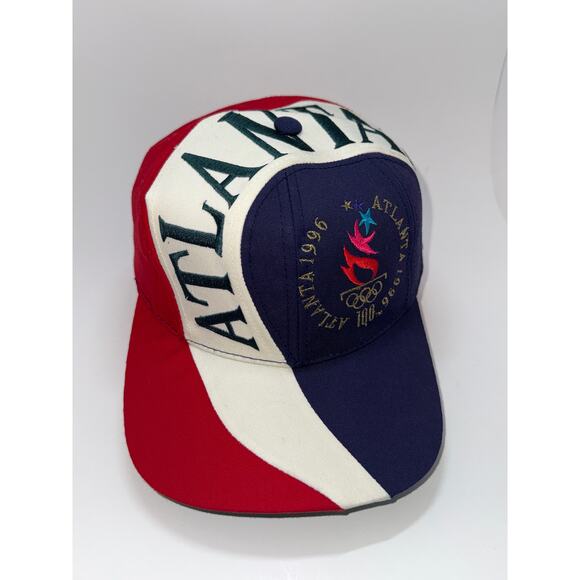 Rare Atlanta 1996 Olympic Torch Logo Snapback Vintage - Picture 1 of 6